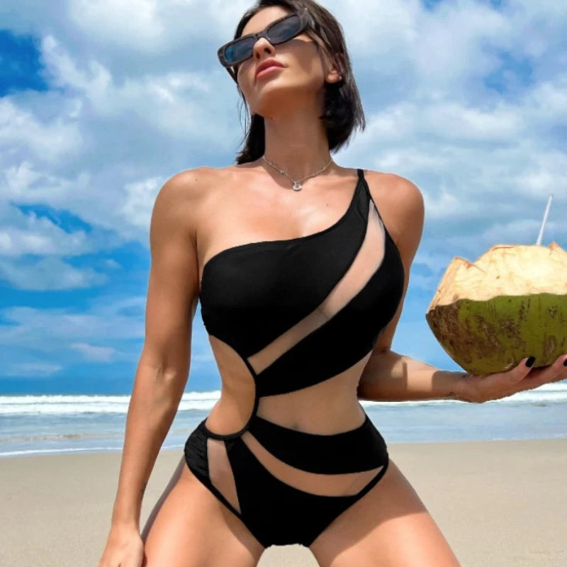 Cikini 2023 New Sexy Spliced Hollow Out Swimwear Women's Beach Swimsuit Summer Bikinis Set Bathing Suit For Women