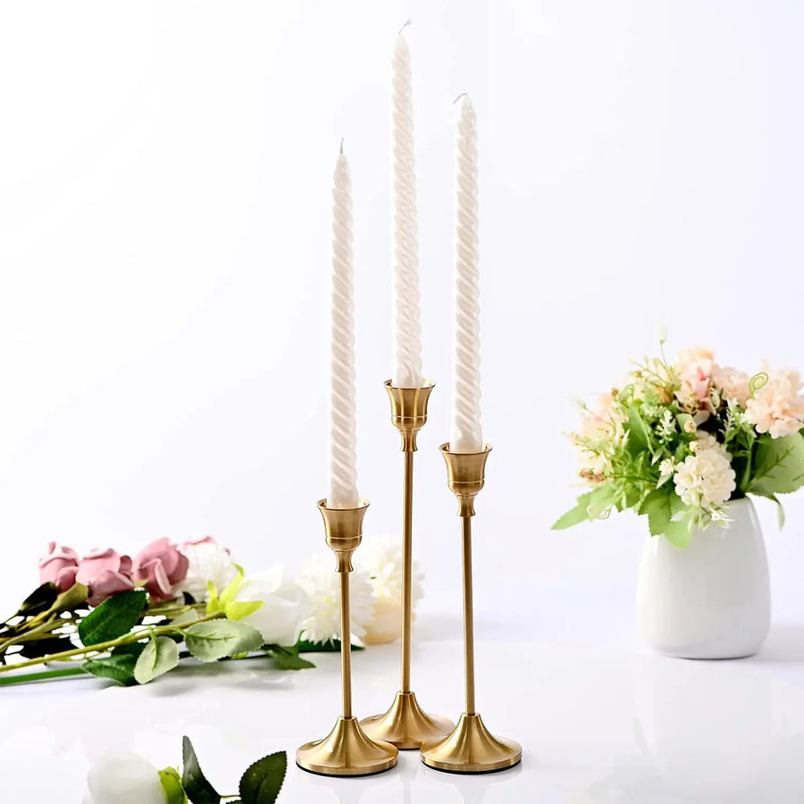 Timeless Elegance Vintage Candle Holder Set (Set of 3)