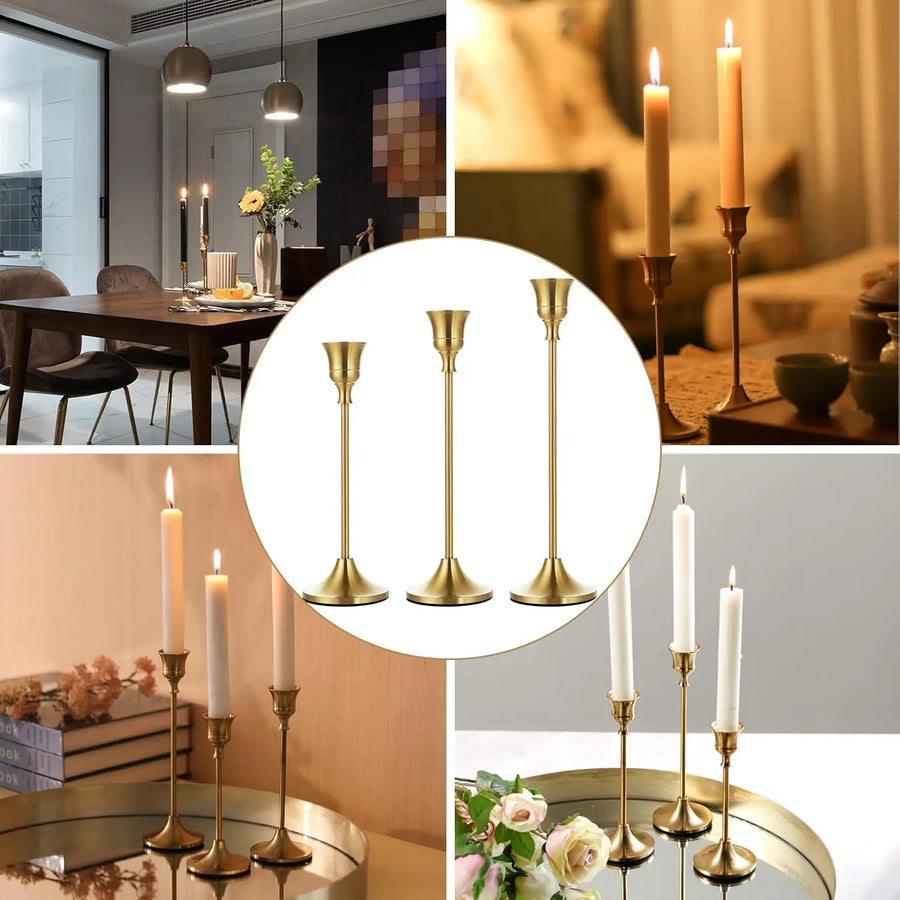 Timeless Elegance Vintage Candle Holder Set (Set of 3)